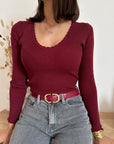 Maglia Sabina Bordeaux