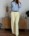 PANTALONE AUDREY GIALLO BURRO