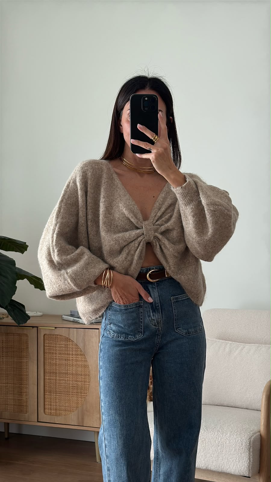Pull Kylie - tortora - vista 1