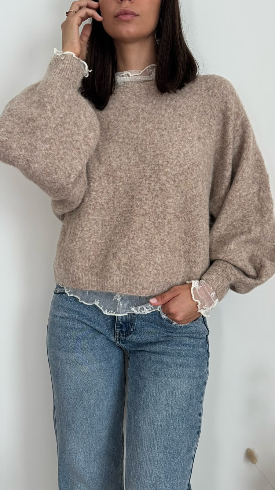 Pull Kylie - tortora - vista 7
