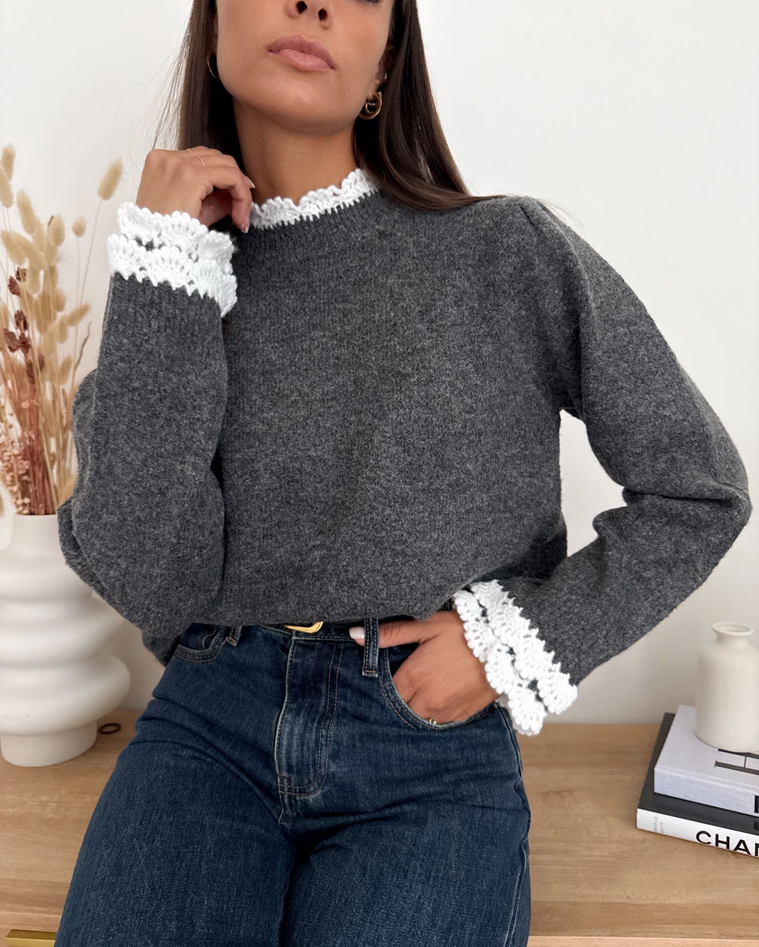 Pull Nolianne Grigio