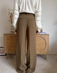 Pantalone Palazzo Verde Khaki