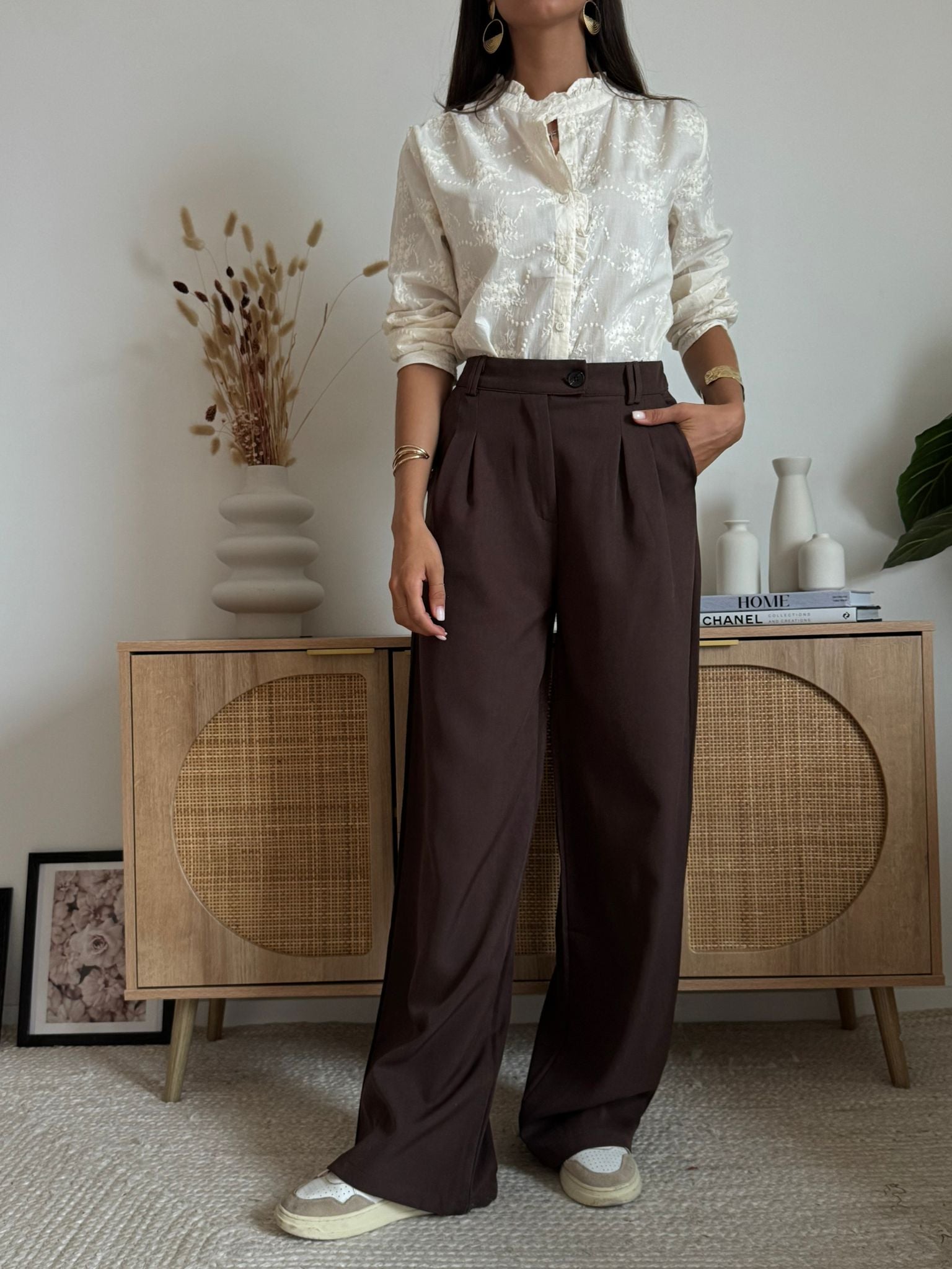 Pantalone Solea Brun