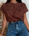 T-SHIRT ARIEL MARRONE