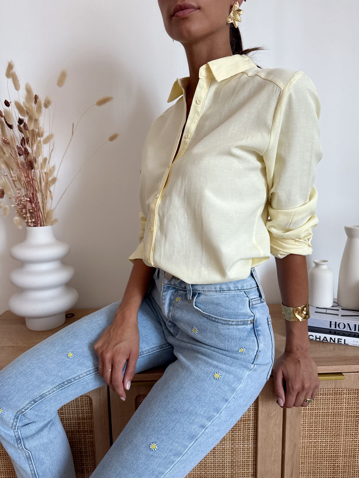 Camicia Karin Giallo Pastello