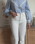 Jeans Denim Mirò Bianco
