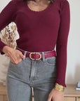 Maglia Sabina Bordeaux